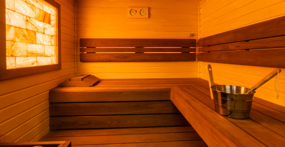 Finská sauna Gold Dark