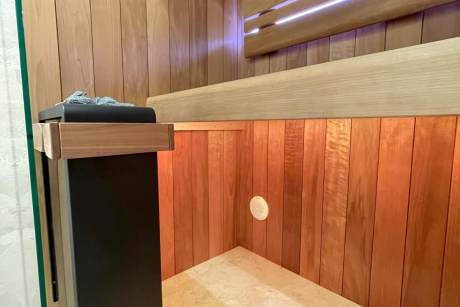 Finská sauna Gold Dark Praha Finská sauna Gold Dark Praha