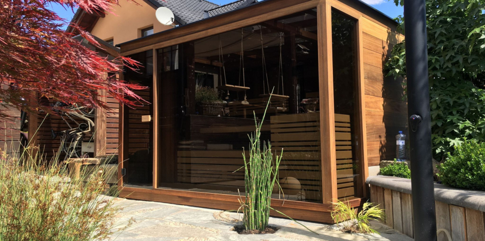 Designová venkovní sauna