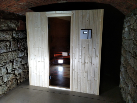 Finská sauna, kabina