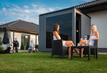 Venkovní sauna, Pinea Grey, Třebešice