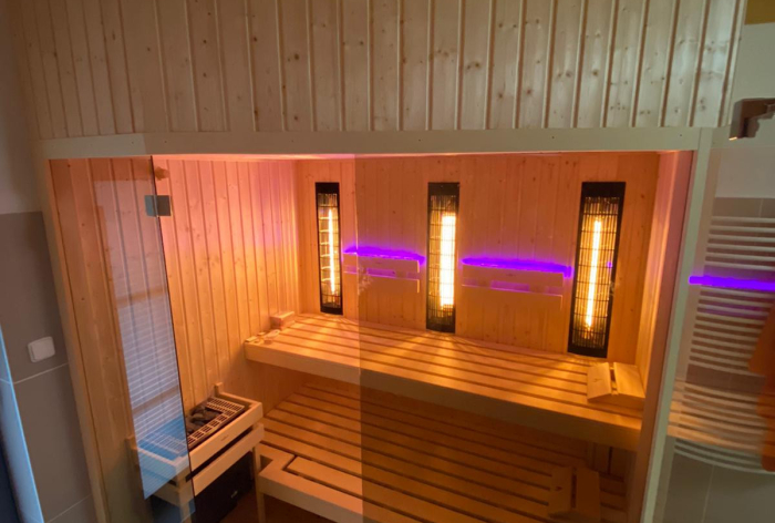 Prosklená sauna basic
