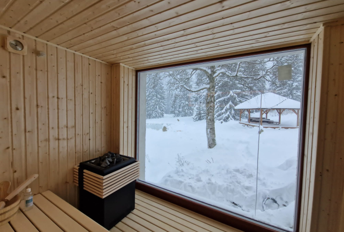 Prosklená sauna