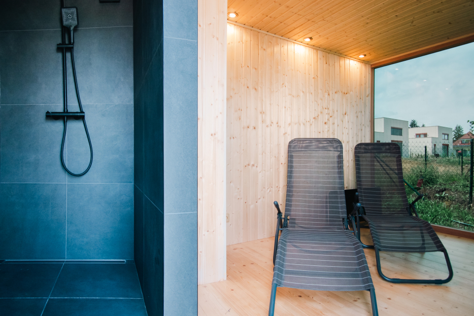 Venkovní finská sauna Pinea Maxi Úvaly Venkovní finská sauna Pinea Maxi Úvaly